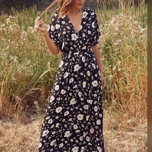 Christy Dawn Lottie Maxi Dress in Night Cosmo, Size Medium